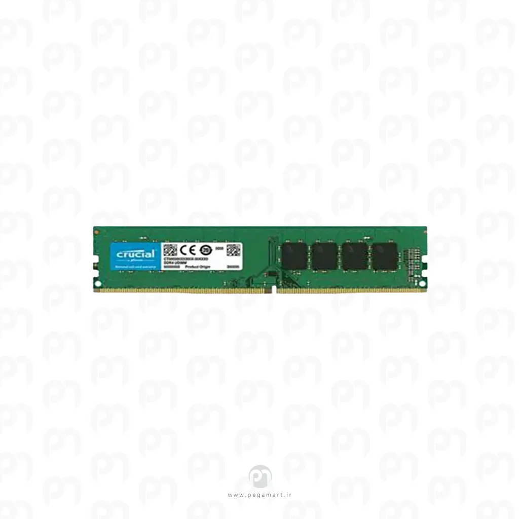 رم کامپیوتر کروشیال مدل UDIMM فرکانس 3200 مگاهرتز DDR4 حافظه 8 گیگابایت با گارانتی نمای ۴
